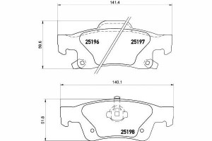 Klocki Hamulcowe Jeep Tył Grand Cherokee 10- Texta