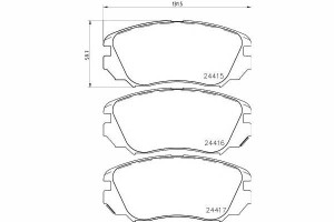 Klocki Hamulcowe Opel Przód Insignia 08- 1,6-2,0 C