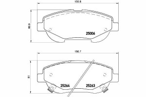 Klocki Hamulcowe Toyota Przód Avensis 10- 2,2d4d T