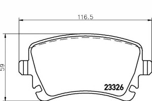 Klocki Hamulcowe Vw Tył Phaeton 02-16 Textar