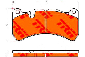Klocki Hamulcowe Mercedes Przód C209 A209 R171 5,4