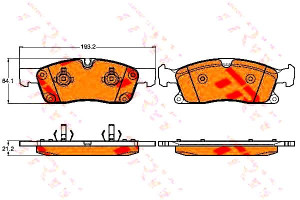 Klocki Hamulcowe Mercedes Przód W166 X166 Gl Ml Cl
