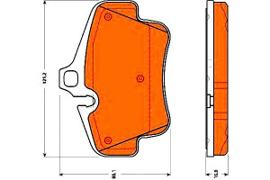 Klocki Hamulcowe Porsche Tył 911 Boxster Cayman 00