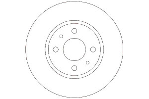Tarcze Hamulcowe 2szt Fiat Przód Panda 12- 500 10-
