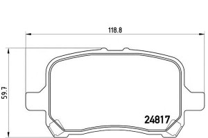 Klocki Hamulcowe Chevrolet Hhr 06- Przód Brembo