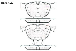 Klocki Hamulcowe Bmw X5 E70 X6 E71 E72 19.7mm Wva2