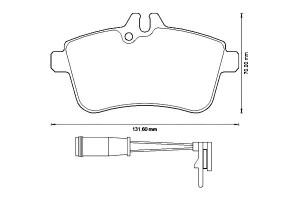Klocki Hamulcowe Ceramiczne Mercedes A (w169) B (w