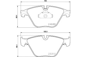 Klocki Hamulcowe Mintex 34116775314 34116850886 34