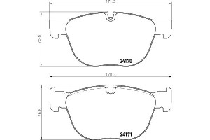 Klocki Hamulcowe Mintex 34116778403 34114074370 34