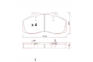 Klocki Hamulcowe Mercedes 609d-814d 86- Zimmermann