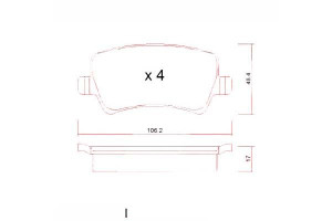 Klocki Hamulcowe Ford S-max 06- Tył Zimmermann