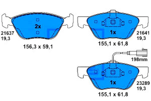 Klocki Hamulcowe Alfa Przód 147 156 Gt 97-10 Ate