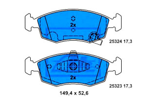 Klocki Hamulcowe Fiat Panda Lancia Ypsilon 0.9-1.3