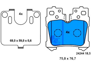 Klocki Hamulcowe Lexus Ls 4.6/5.0h 04.06- Ate