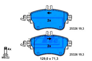 Klocki Hamulcowe Mercedes A (w176) B (w246 W242) 1