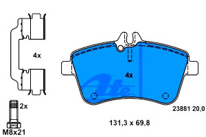 Klocki Hamulcowe Mercedes Przód W169 W245 2,0 04-1