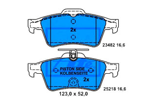 Klocki Hamulcowe Peugeot Tył 508 1,6-2,2 Hdi 10- A