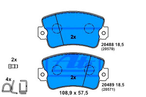 Klocki Hamulcowe Renault 20 Trafic 1.4-2.2 10.77-1