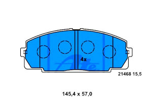 Klocki Hamulcowe Toyota Dyna Dyna 100 Dyna 200 Dyn