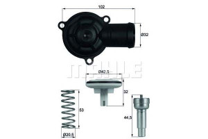 Termostat Renault 87c 1,6dci 2,0dci 09- Behr