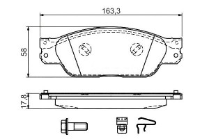 Klocki Hamulcowe Jaguar Przód S-type Bosch