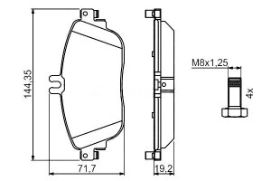 Klocki Hamulcowe Mercedes A (w176) B (w246 W242) C