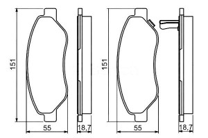 Klocki Hamulcowe Opel Corsa D 1.4/1.7d 08.06-08.14