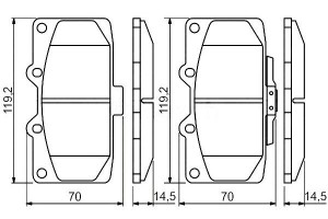Klocki Hamulcowe Subaru Impreza 2.0/2.5 06.98-12.0