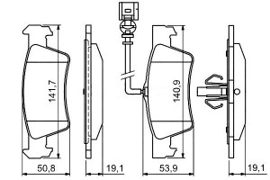 Klocki Hamulcowe Vw Tył T5 02- Bosch