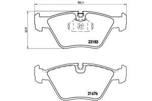 Klocki Hamulcowe Bmw 3 E46 99-05 Brembo