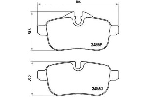 Klocki Hamulcowe Bmw Z4 E89 09- Tył Brembo