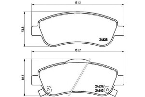 Klocki Hamulcowe Honda Cr-v Iii 07- Przód Brembo