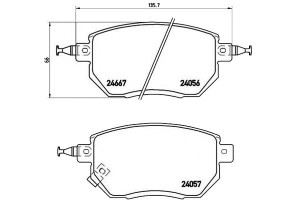 Klocki Hamulcowe Infiniti Fx35.fx45 03- Przód Brem