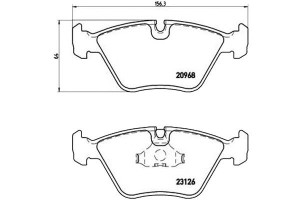 Klocki Hamulcowe Jaguar Xj6 86-97 Brembo