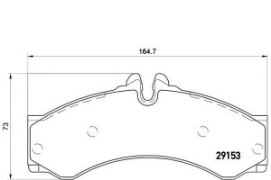 Klocki Hamulcowe Mercedes Sprinter 408-414 Brembo