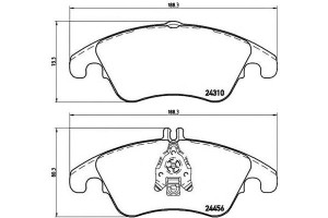 Klocki Hamulcowe Mercedes W204 C-klasa 07- Brembo