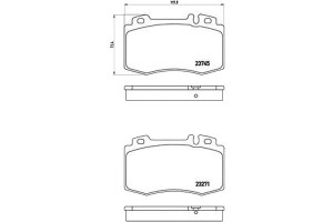 Klocki Hamulcowe Mercedes W211 E-klasa 02-05 Bremb