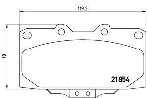 Klocki Hamulcowe Nissan 200sx 93-99 Przód Brembo