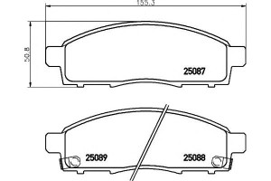 Klocki Hamulcowe Nissan Nv200 10- Przód Brembo