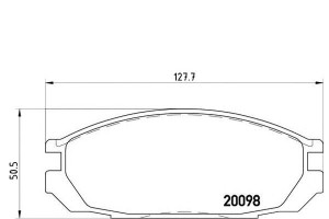 Klocki Hamulcowe Nissan Patrol Gr 88-97 Tył Brembo