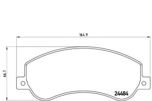Klocki Hamulcowe Vw Amarok 10- Przód Brembo