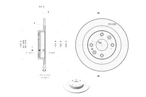 Tarcze Hamulcowe 2szt. Mazda 323 C Iv 323 F Iv 323
