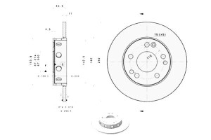 Tarcze Hamulcowe 2szt. Mercedes 190 (w201) 1.8-2.5