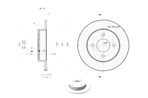 Tarcze Hamulcowe 2szt. Nissan Micra Ii 1.0-1.5d 08
