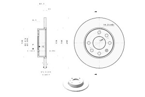 Tarcze Hamulcowe 2szt. Opel Corsa C 1.0/1.2 09.00-