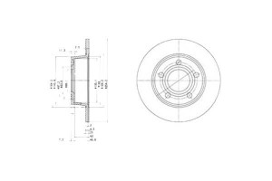 Tarcze Hamulcowe 2szt Audi A6 1.8-2.8 06.94-01.05