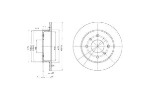 Tarcze Hamulcowe 2szt Nissan Almera Ii Primera 1.5