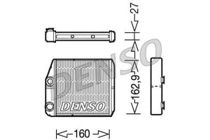 Nagrzewnica (160x162 9x27) Fiat Ducato 2.0d/2.3d/3