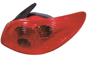 Lampa (kolor Kierunkowskazu Czerwony Kolor Szkła C