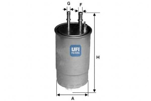 Filtr Paliwa Diesel Hws Ufi
